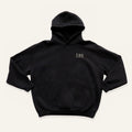 Black sweatshirt with embroidered "Sigma Phi Epsilon" greek letters and "Alabama Beta" on a white background
